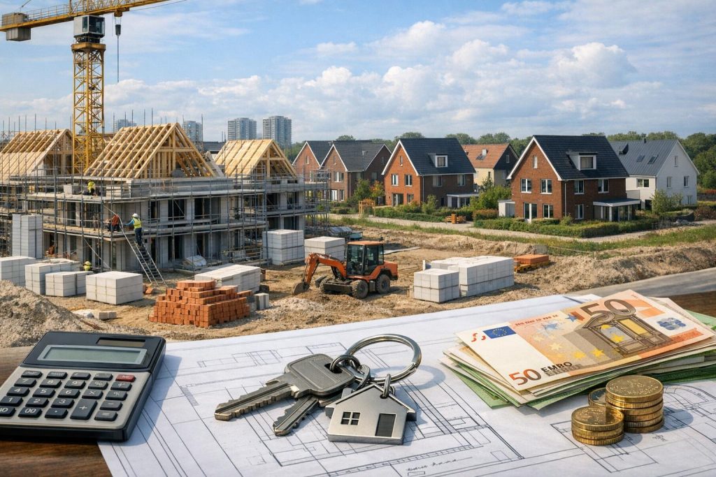 bouw van nieuwe woningen in de toekomst en de impact op de huizenmarkt.