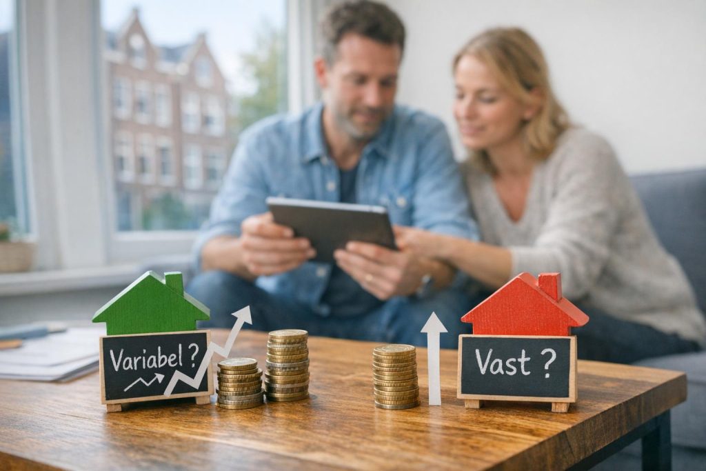 hypotheekrente keuzes (variabel vs. vast) en hun impact.